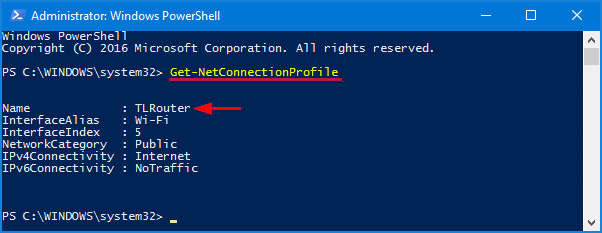 Get-Net ConnectionProfile command